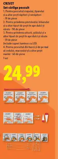 Lidl CRIVIT Set cârlige pescuit Ofertă