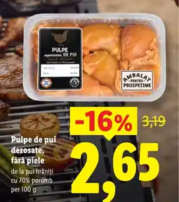 Lidl Pulpe de pui dezosate, fără piele Ofertă
