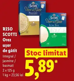 Lidl RISO SCOTTI Orez ușor de gătit Ofertă