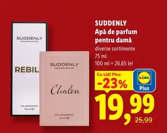 Lidl SUDDENLY Apă de parfum pentru damă Ofertă