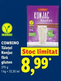 Lidl COMBINO Tăieţei Konjac fără gluten Ofertă