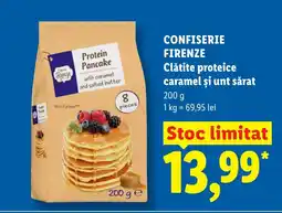 Lidl CONFISERIE FIRENZE Clătite proteice caramel și unt sărat Ofertă