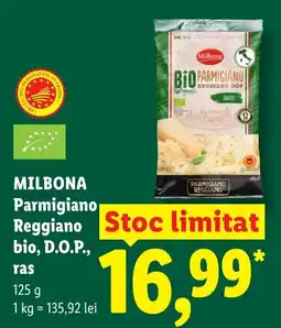 Lidl MILBONA Parmigiano Reggiano bio, D.O.P., ras Ofertă