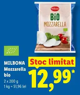 Lidl MILBONA Mozzarella bio Ofertă