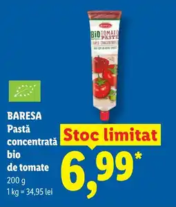 Lidl BARESA Pastǎ concentrată bio de tomate Ofertă