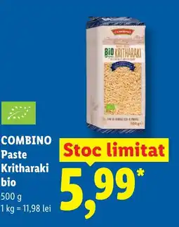 Lidl COMBINO Paste Kritharaki bio Ofertă