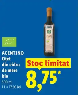 Lidl ACENTINO Oțet din cidru de mere bio Ofertă