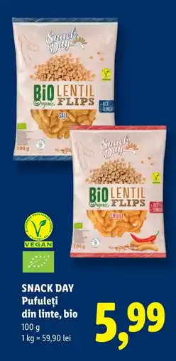 Lidl SNACK DAY Pufuleţi din linte, bio Ofertă