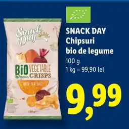 Lidl SNACK DAY Chipsuri bio de legume Ofertă