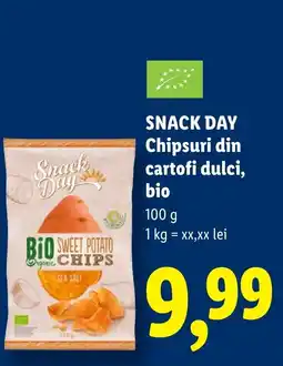 Lidl SNACK DAY Chipsuri din cartofi dulci, bio Ofertă