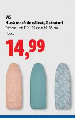 Lidl W5 Husă masă de călcat, 2 straturi Ofertă