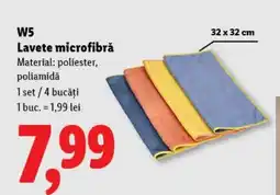 Lidl W5 Lavete microfibrǎ Ofertă