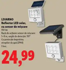Lidl LIVARNO Reflector LED solar, cu senzor de mişcare Ofertă