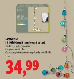 Lidl LIVARNO Ghirlandă luminoasă solară Ofertă