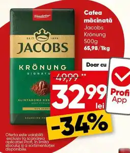 PROFI Cafea măcinată Jacobs Krönung Ofertă