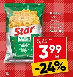PROFI Pufuleti Star Ofertă