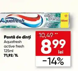PROFI Pastă de dinți Aquafresh Ofertă