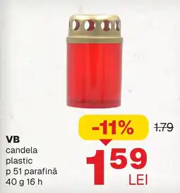 Annabella VB candela plastic Ofertă