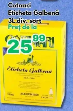 Global Cotnari Eticheta Galbenă Ofertă