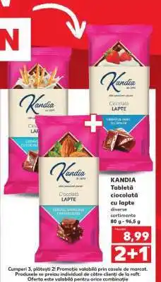 Kaufland KANDIA Tabletă ciocolată cu lapte Ofertă