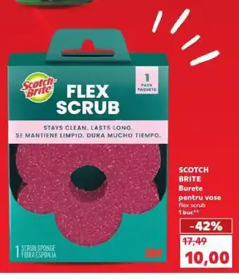 Kaufland SCOTCH BRITE Burete pentru vase flex scrub Ofertă