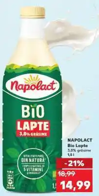 Kaufland NAPOLACT Bio Lapte Ofertă