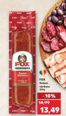 Kaufland FOX Salam sârbesc Ofertă
