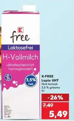 Kaufland K-FREE Lapte UHT Ofertă