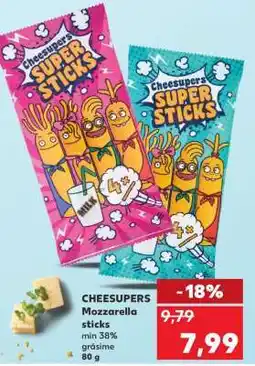 Kaufland CHEESUPERS Mozzarella sticks Ofertă