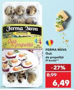 Kaufland FERMA NOVA Ouă de prepeliță Ofertă