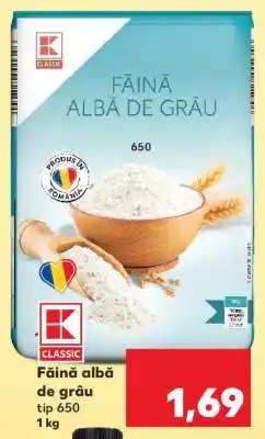 Kaufland Făină albă de grâu tip 650 Ofertă