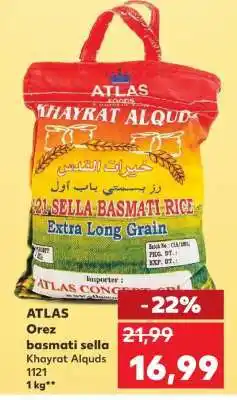 Kaufland ATLAS Orez basmati sella Khayrat Alquds 1121 Ofertă