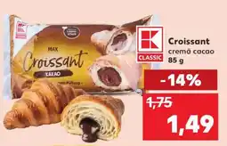 Kaufland Croissant cremă cacao 85 g Ofertă