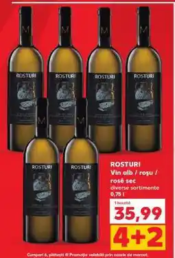 Kaufland ROSTURI Vin alb / roșu / rosé sec Ofertă