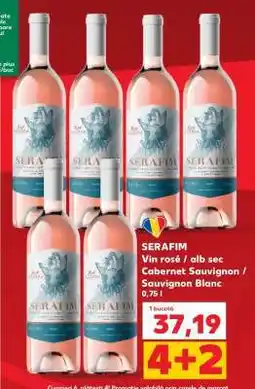 Kaufland SERAFIM Vin rosé / alb sec Cabernet Sauvignon / Sauvignon Blanc Ofertă