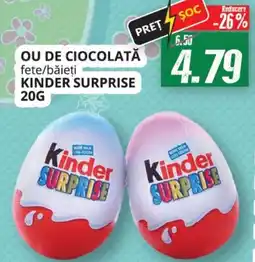 Diana Supermarket Ou de ciocolată fete/băieţi KINDER SURPRISE Ofertă