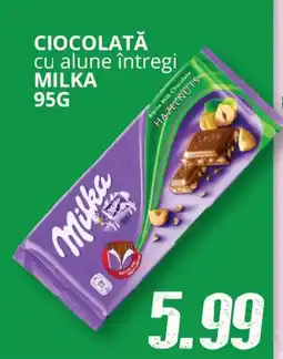Diana Supermarket Ciocolată cu alune întregi milka Ofertă