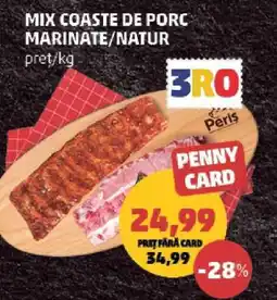 Penny MIX COASTE DE PORC MARINATE/NATUR Ofertă