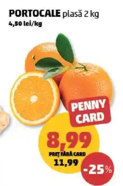 Penny PORTOCALE plasa 2 kg Ofertă