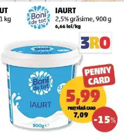 Penny Boni de tot Iaurt Ofertă