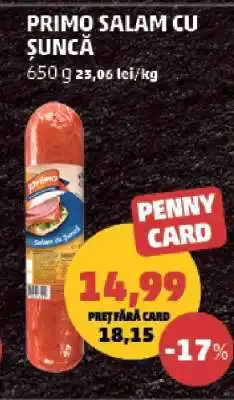 Penny PRIMO SALAM CU ȘUNCĂ Ofertă