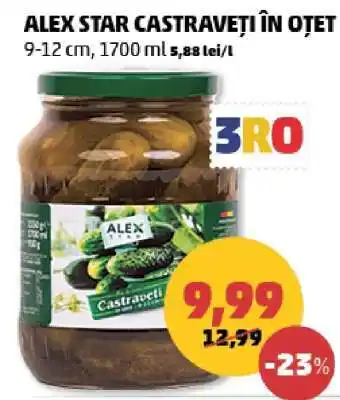 Penny ALEX STAR CASTRAVEȚI ÎN OȚET Ofertă