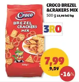 Penny CROCO BREZEL & CRACKERS MIX Ofertă