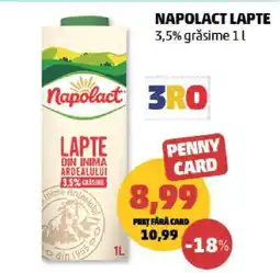 Penny NAPOLACT Lapte Ofertă