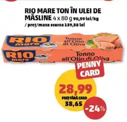 Penny RIO MARE TON ÎN ULEI DE MĂSLINE Ofertă