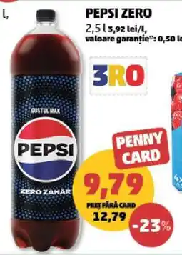 Penny Pepsi Zero Ofertă