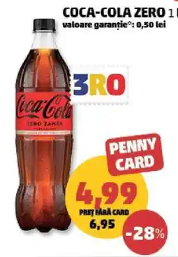 Penny Coca-Cola zero Ofertă