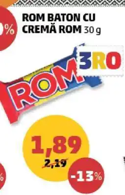 Penny ROM BATON CU CREMA ROM 30 g Ofertă