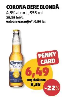 Penny CORONA Bere blondă Ofertă