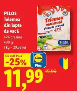 Lidl Pilos Telemea din lapte de vacă Ofertă